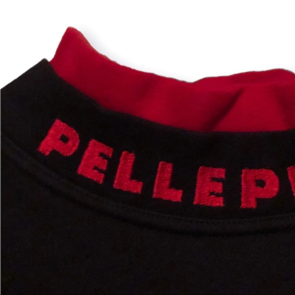 PELLE PELLE  Marc Buchanan Pullover Sweatshirt Men’s size XL Navy Blue Red - Picture 4 of 6